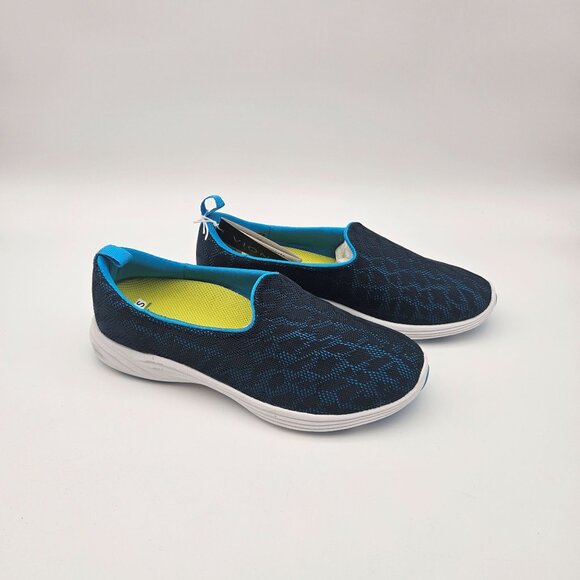 Vionic AMS Hydra Blue Walking Comfort Sneakers Slip On  Womens Sz 7.5 Wide NEW - Picture 5 of 8